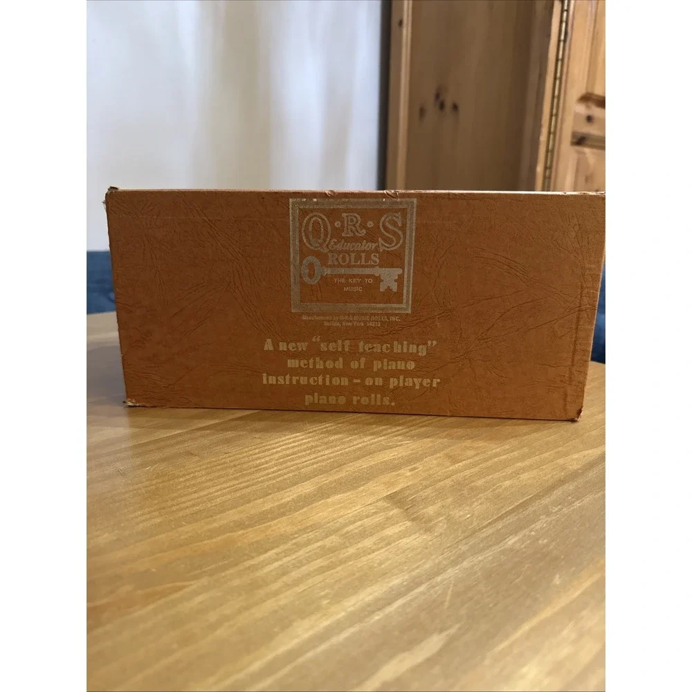 QRS EDUCATOR ROLLS 6 Self Teaching Player Piano Roll Instruction Book Box Set